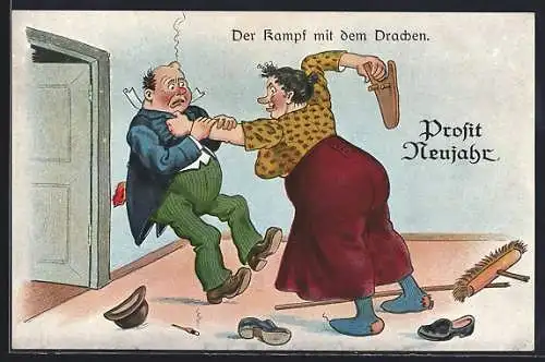 AK Der Kampf mit dem Drachen