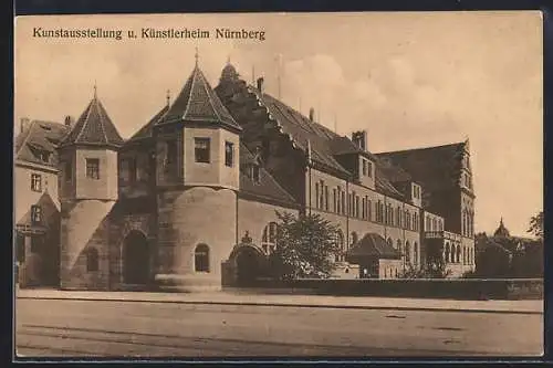AK Nürnberg, Künstlerhaus u. Kunstausstellung an der Königsstrasse
