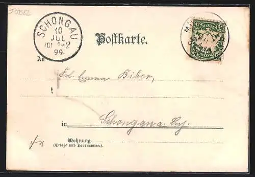 Lithographie München, Königliches Hofbräuhaus, Wappen