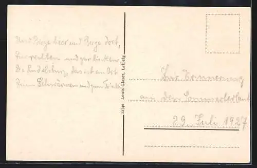 AK Saaleck / Sachsen-Anhalt, Rudelsburg, Bismarck-Denkmal