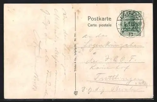 AK Leipzig, Petersstrasse während der Engros-Messe