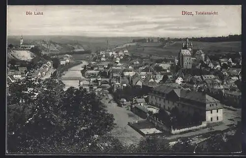 AK Diez, Ortsansicht mit der Lahn