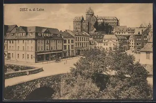 AK Diez a.d. Lahn, Geschäft Adolf Meyer am Markt