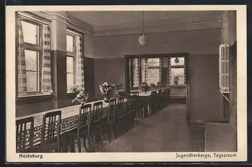 AK Hamburg-Harburg, Jugendherberge Haus Heideburg, Tagesraum