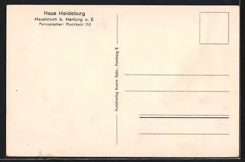 AK Hamburg-Harburg, Jugendherberge Haus Heideburg, Tagesraum