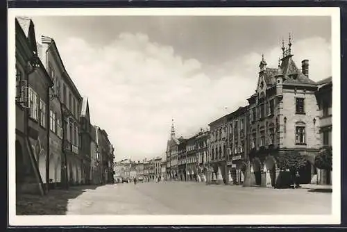 AK Zwittau, Unterer Stadtplatz