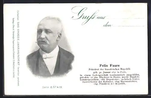 AK Serie: Das grosse Jahrhundert, Porträt von Felix Jaure