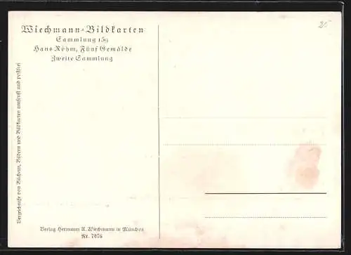 Künstler-AK Hans Röhm: Florian Geyer bei Weinsberg, 1525, Reformation