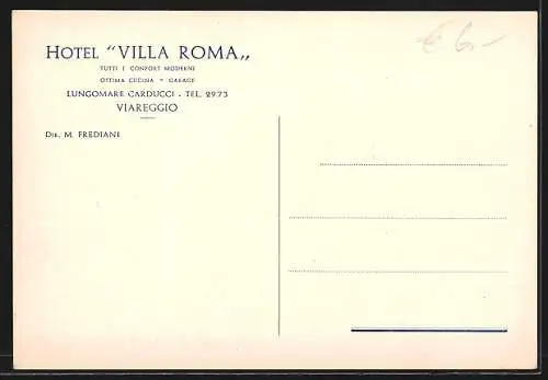AK Viareggio, Hotel Villa Roma