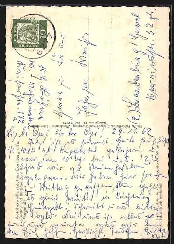 AK Camberg i. Taunus, Autobahn-Raststätten, Gustav und Barbara Zorn KG