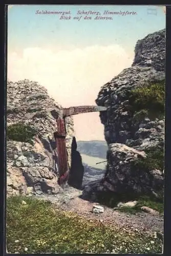 AK Schafberg, Himmelpforte, Blick auf den Attersee