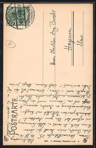 AK Limburg / Lahn, der Dom von Osten