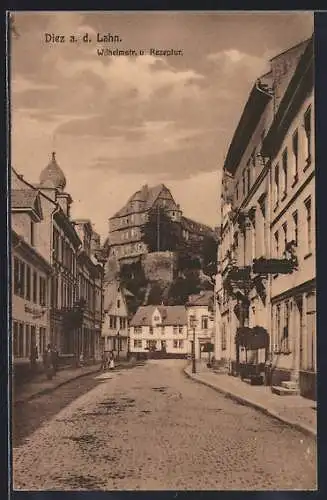 AK Diez a. d. Lahn, Wilhelmstrasse und Rezeptur