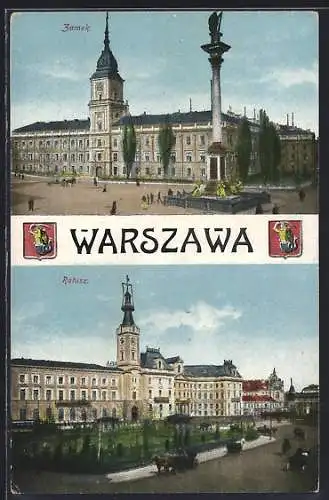 AK Warszawa, Zamek, Ratusz