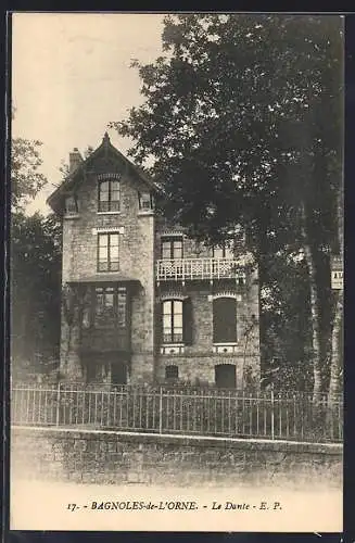 AK Bagnoles-de-l`Orne, le Dante avec le jardin