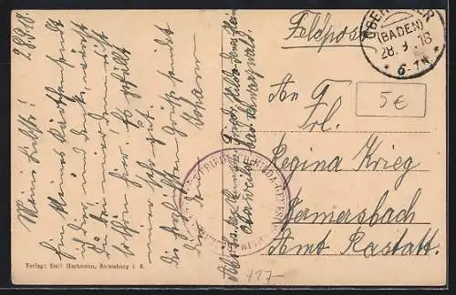 AK Oberweiler / Badenweiler, Friedrich-Hilda-Genesungsheim