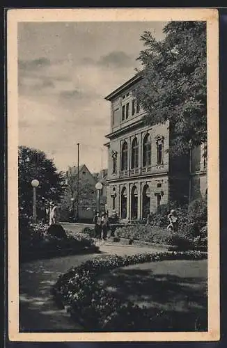 AK Heilbronn a. N., Partie am Stadtgarten