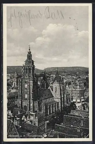 AK Heilbronn a. N., Kilianskirche im Ortsbild