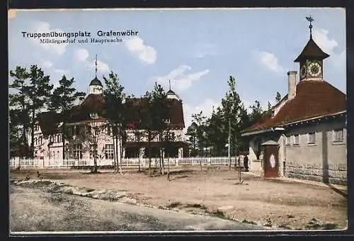AK Grafenwöhr, Truppenübungsplatz, Militärgasthof, Hauptwache