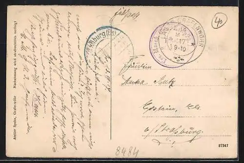 AK Grafenwöhr, Truppenübungsplatz, Luitpoltstrasse