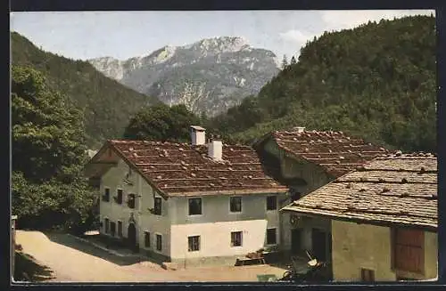 AK Schneizlreuth, Häuser am Waldrand