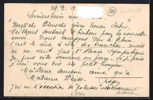 AK Landau / Pfalz, Strassenbahn in der Ostbahnstrasse mit Hotel zum Kronprinz