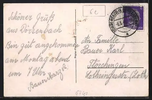 AK Landau / Pfalz, Herxheimer Schlössel, Weissenburger Strasse