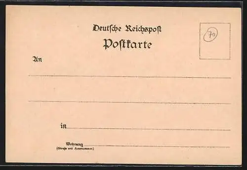 Lithographie Frankfurt, Haupt-Bahnhof, Innenansicht, Dom