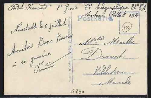 AK Neustadt / Haardt, Szene am Rathaus