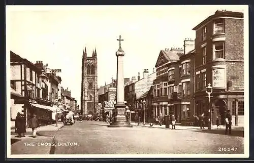 AK Bolton, The Cross, Denkmal, Automobile