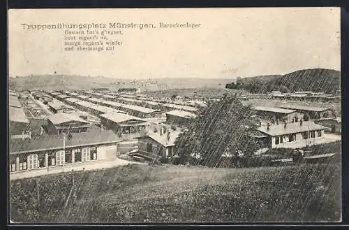 AK Münsingen, Truppenübungsplatz, Barackenlager