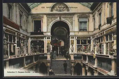 AK Nantes, Motiv aus der Passage Pommeraye