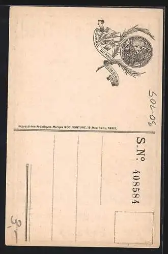 Künstler-AK Tag der Behaarigen, französische Infanteristen an der Front 25. und 26.12.1915, Propaganda