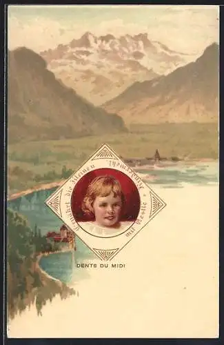 AK Reklame für Dents du Mid