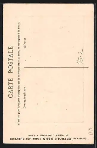 AK Collection du Petrole Hahn pour les Cheveux, Madame Roland, Reklame für Haarpflegeprodukte