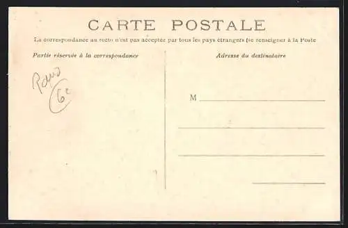 AK Paris, Crue de la Seine 1910 rue de Seine avec barque