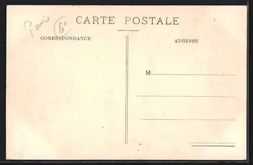 AK Paris, Inondations de Janvier 1910, La Rue de Seine