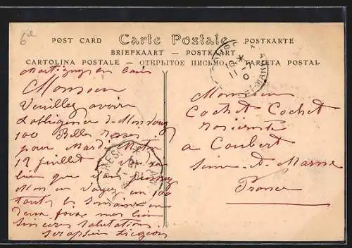 AK Paris, La Grande Crue de la Seine (janvier 1910), un pont de la rue Saint-André-des-Arts