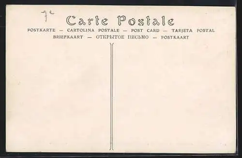 AK Paris, Inondation de la Rue de Bourgogne lors de la crue de 1910