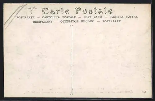 AK Paris, Ravitaillement des habitants de la Rue de Constantine par service de bateaux (Crue de la Seine 1910)