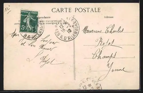 AK Paris, Crue de la Seine 1910, Avenue Ledru-Rollin inondée avec barques