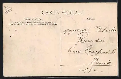 AK Paris, Avenue Daumesnil inondée lors de la crue de la Seine, janvier 1910