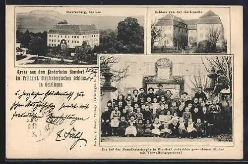 AK Geislingen / Balingen, Kinderheim Binsdorf im Freiherrl. Staufenbergischen Schloss