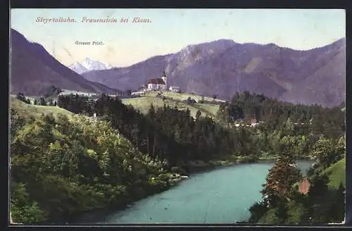 AK Molln /O.-Oe., Wallfahrtskirche Frauenstein, Panoramablick