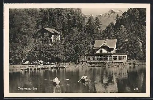 AK Tristach, Tristacher See, Gasthaus am Seeufer