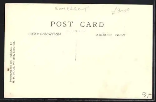 AK Allerford, Strassenpartie an der Brücke