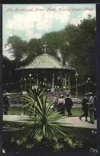 AK Weston-Super-Mare, The Bandstand, Grove Park