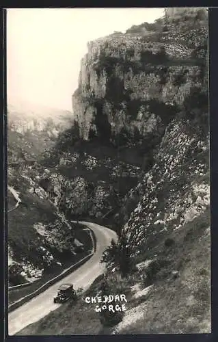 AK Cheddar Gorge, Car exiting the gorge