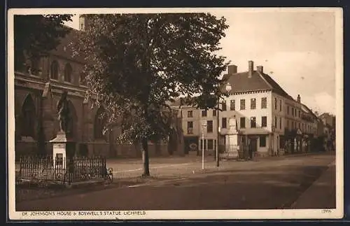 AK Lichfield, Dr. Johnson`s House & Boswell`s Statue