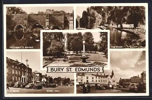 AK Bury St. Edmunds, Angel Hill, Cornhill, The Abbot`s Bridge